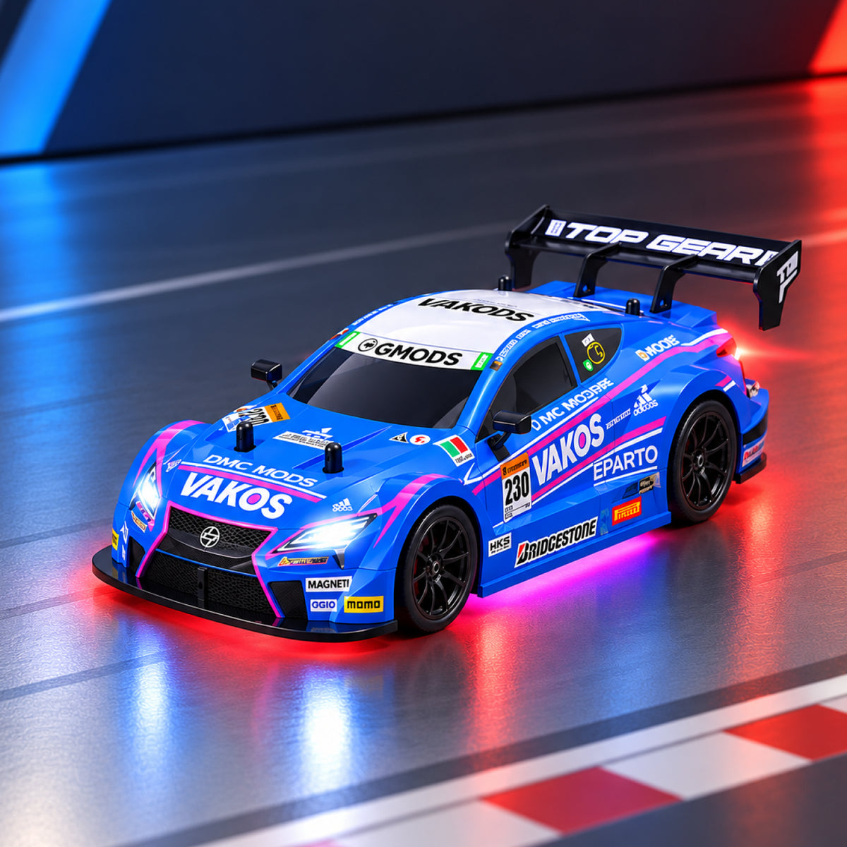 RC Drift Racing Car – 1:16 Scale 4WD Remote Control Sports Car with Neon Lights