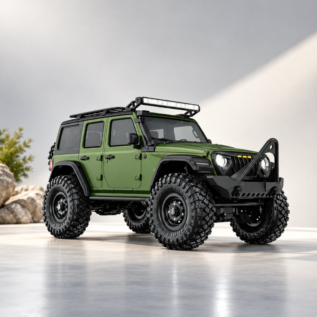 RC Jeep Rubicon Monster Truck – 1:16 Scale 4WD Remote Control Off-Road SUV