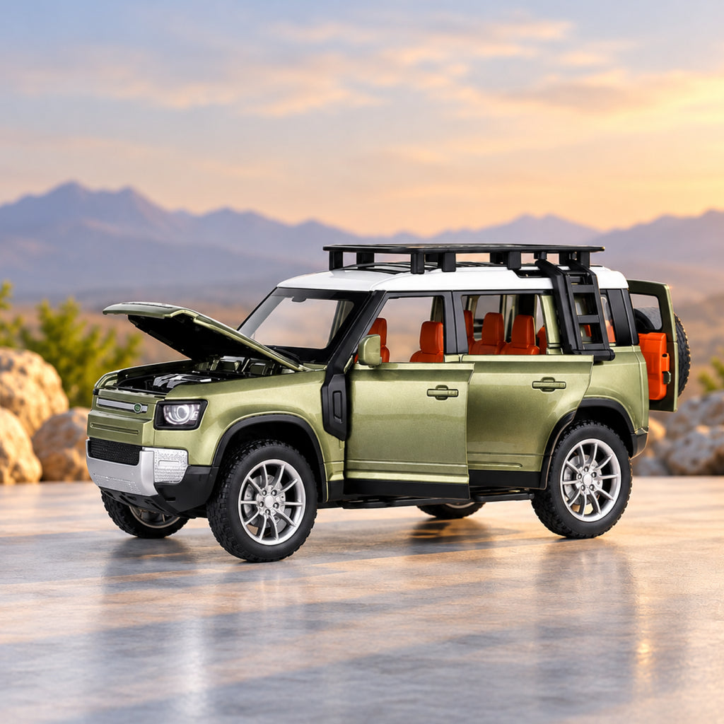 RC Die-Cast SUV – 2.4GHz Remote Control Off-Road Car with Lights, Opening Doors & Smoke Effect