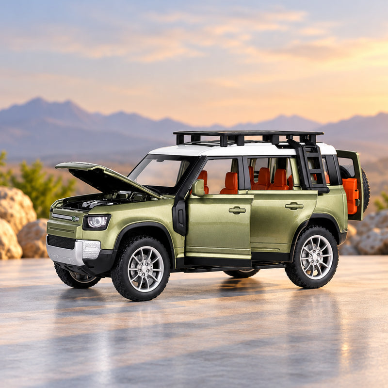 RC Die-Cast SUV – 2.4GHz Remote Control Off-Road Car with Lights, Opening Doors & Smoke Effect