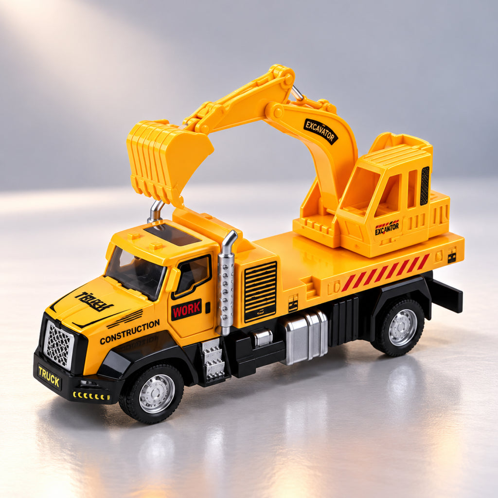 RC Alloy Engineering Crane Truck – Rechargeable Remote Control Construction Vehicle