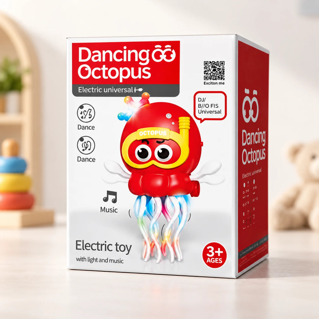 Dancing Octopus Toy – Musical Light-Up Moving Jellyfish