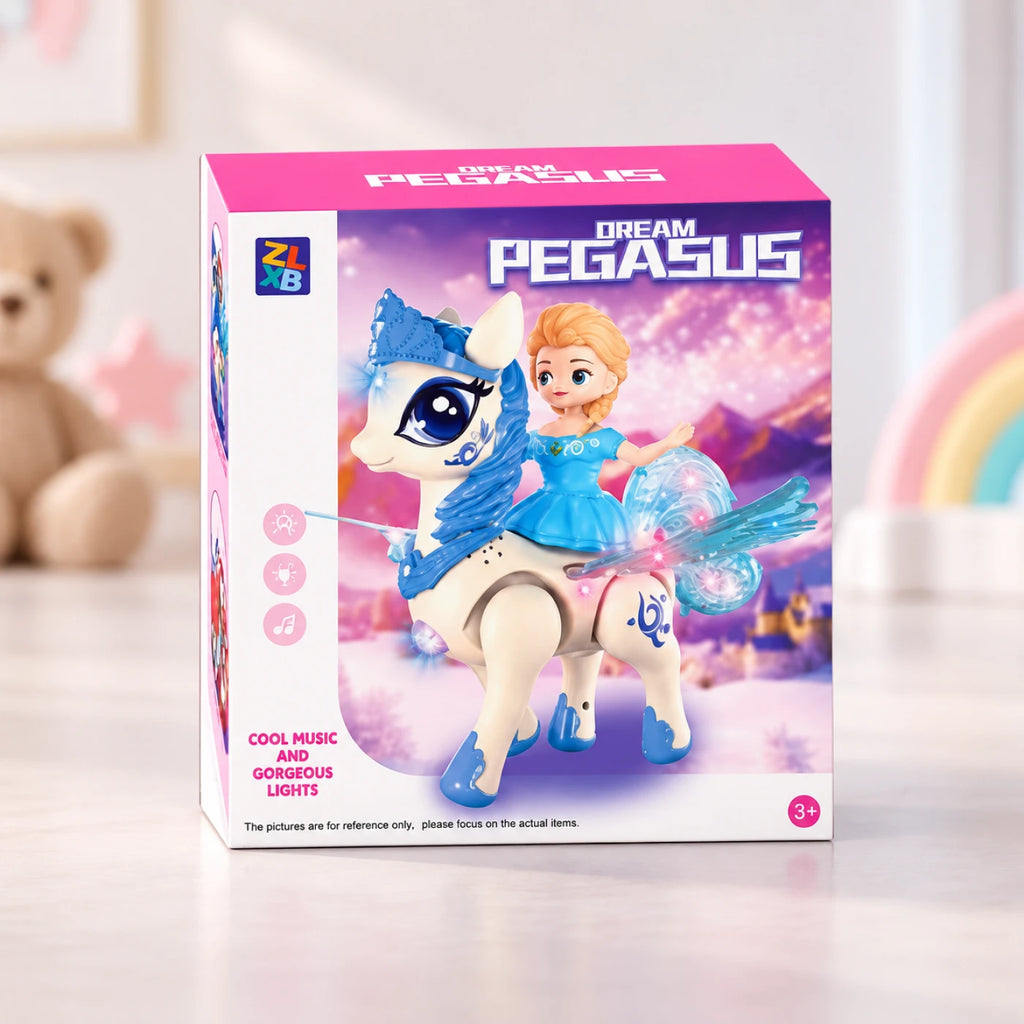 Dream Pegasus Princess Toy – Musical Light-Up Flying Horse