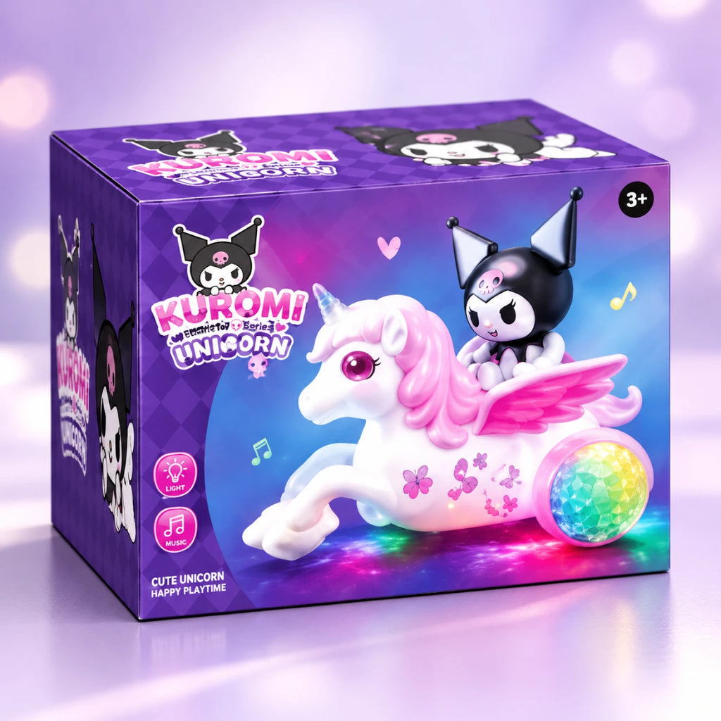 Unicorn Stunt Pegasus Toy – Light-Up Musical Flying Horse