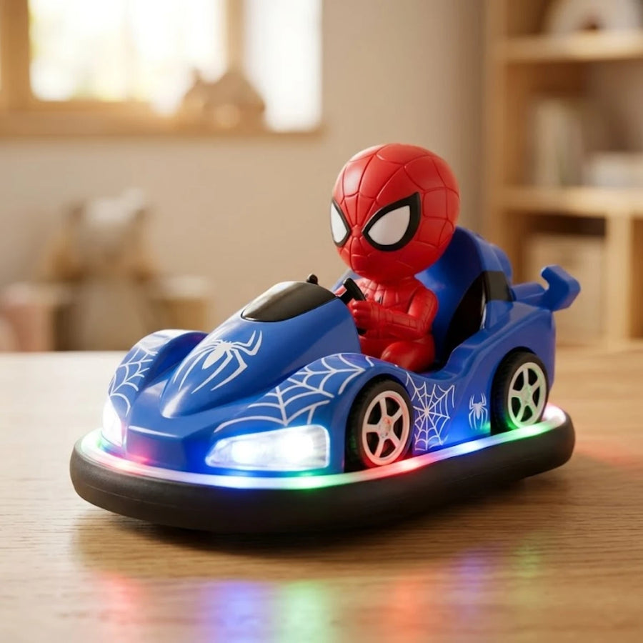 Spider-Man Bumper Car – Battery Operated Light-Up Toy