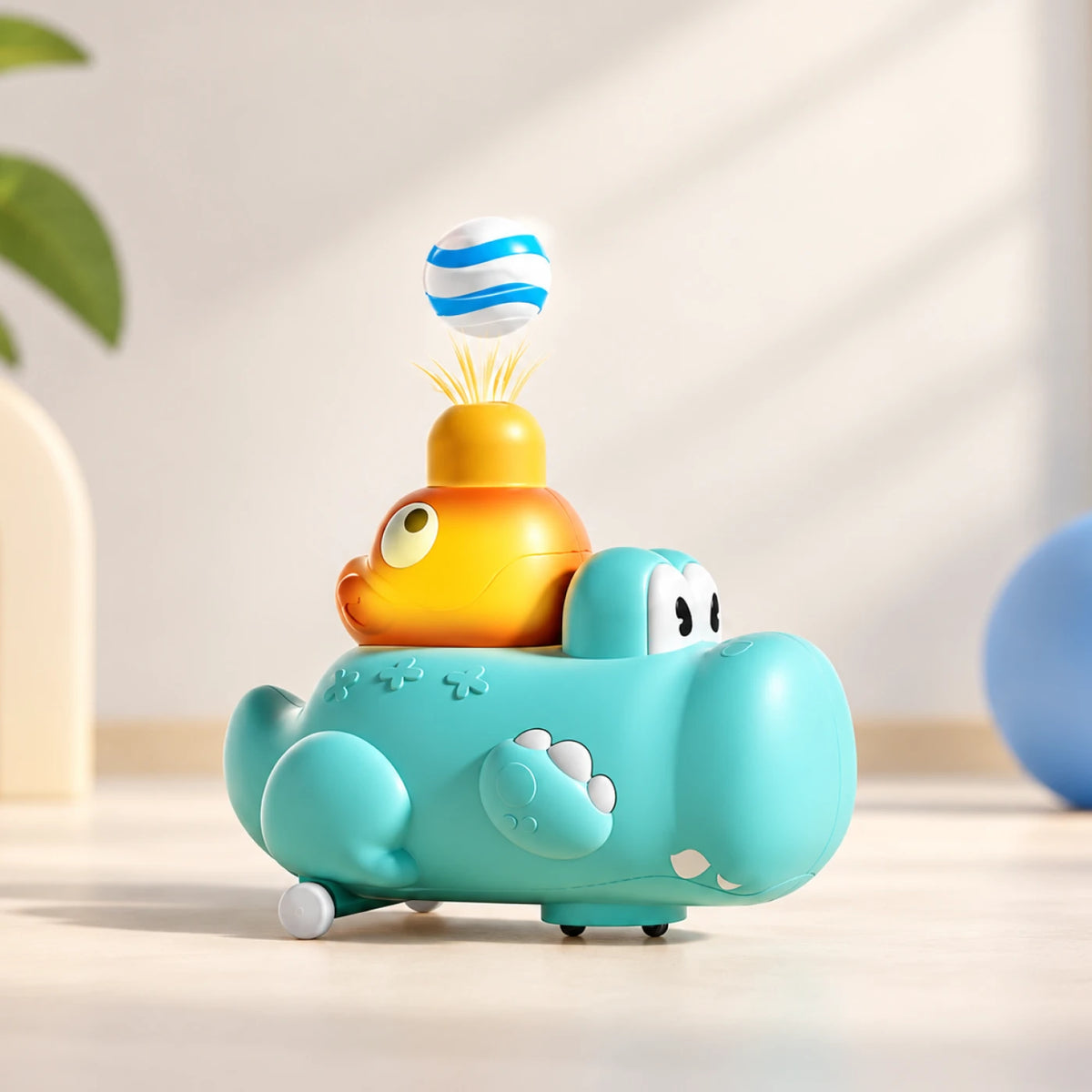 Floating Ball Crocodile – Interactive Air Ball Toy