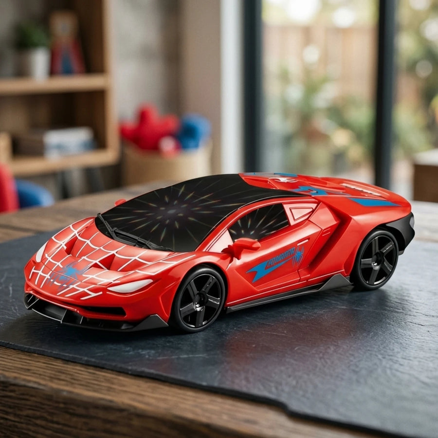 Spider-Man Racing Car – 3D Light & Music Toy