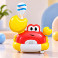 Blow-Up Ball Crab Toy – Musical Light-Up Bubble Blowing Crab