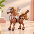 Iron Warrior Winged Horse Toy – Majestic Light-Up Fantasy Horse