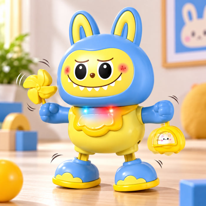 Swinging Labubu Toy – Musical Light-Up Dancing Character