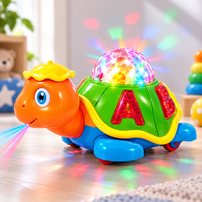 Happy Turtle Toy – Musical Light-Up Shaking Turtle
