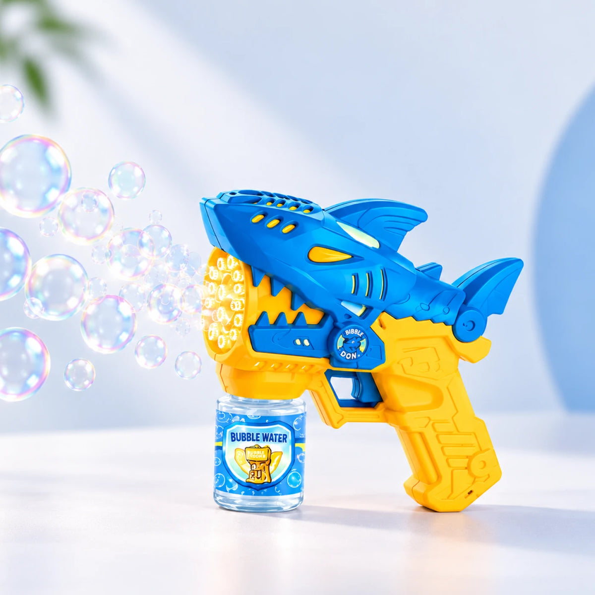 Shark Bubble Blaster – Electric Light-Up Bubble Gun