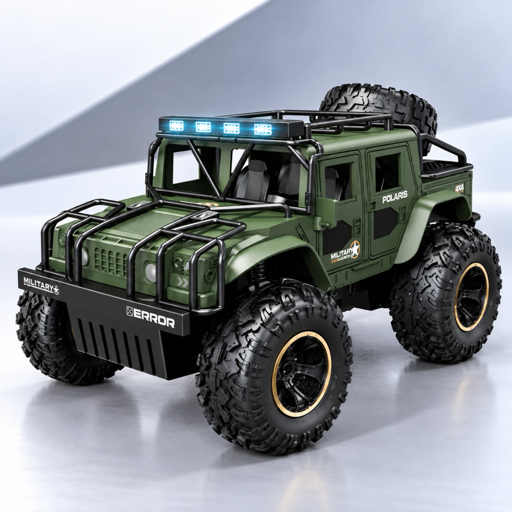 Military GroundX RC Off-Road Truck – 4CH Remote Control Toy