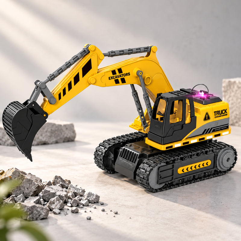 Little Architect RC Excavator – 27MHz Remote Control Construction Toy