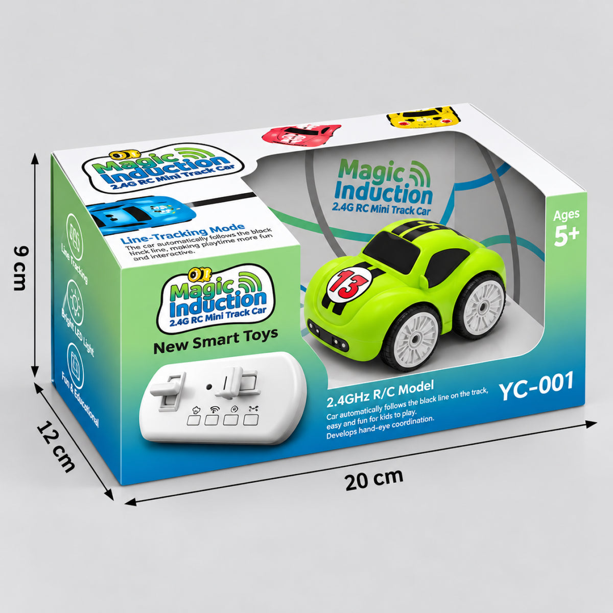 RC Induction Smart Car – 2.4GHz Remote Control Toy Car with Magic Induction Technology