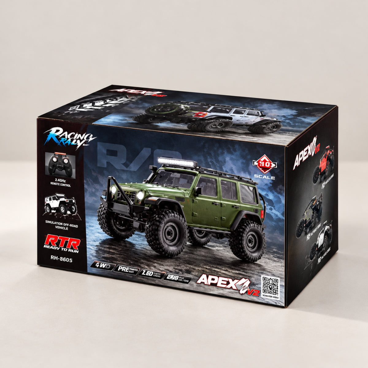 RC Off-Road Monster SUV – 1:16 Scale 4WD Remote Control Climbing Truck