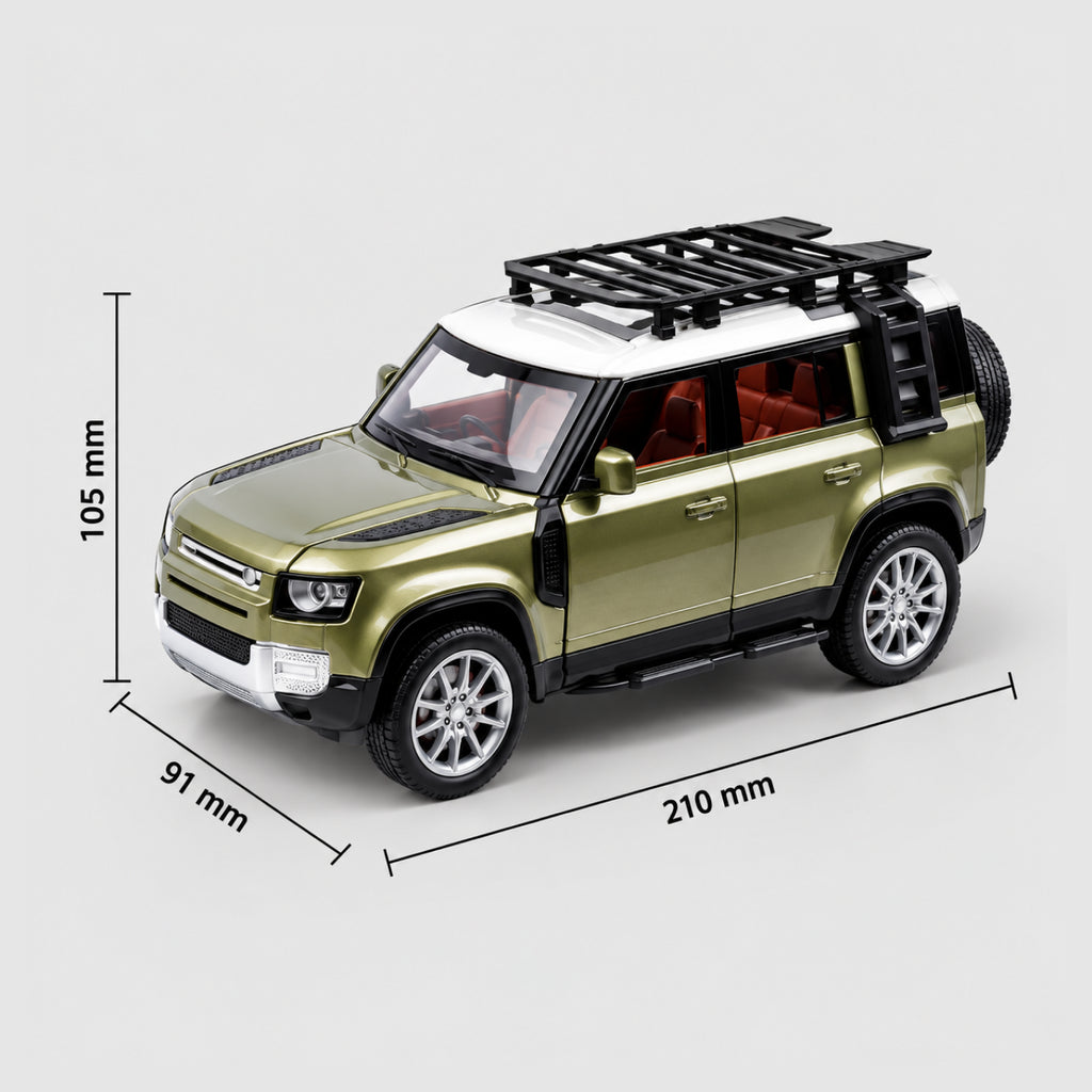 RC Die-Cast SUV – 2.4GHz Remote Control Off-Road Car with Lights, Opening Doors & Smoke Effect