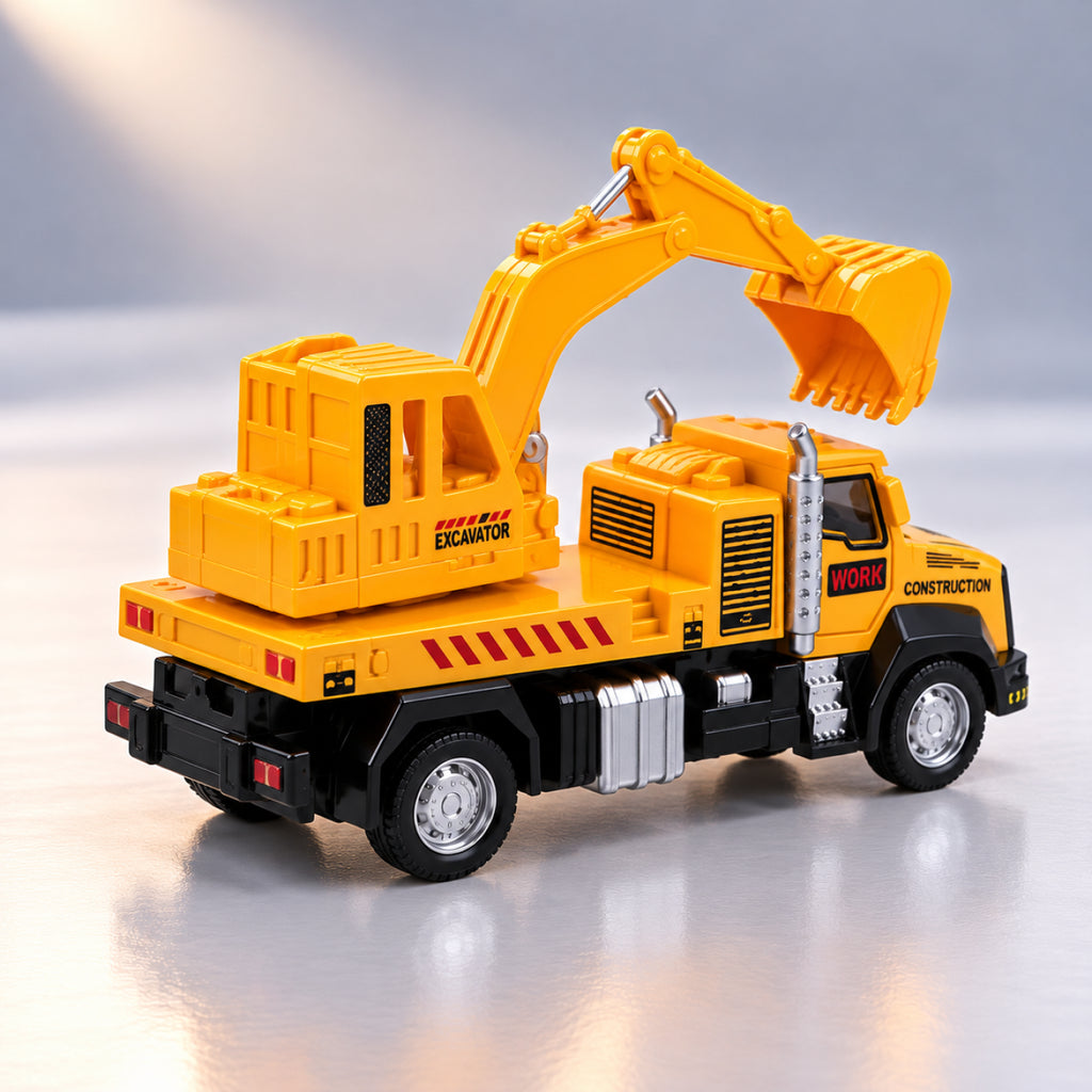 RC Alloy Engineering Crane Truck – Rechargeable Remote Control Construction Vehicle