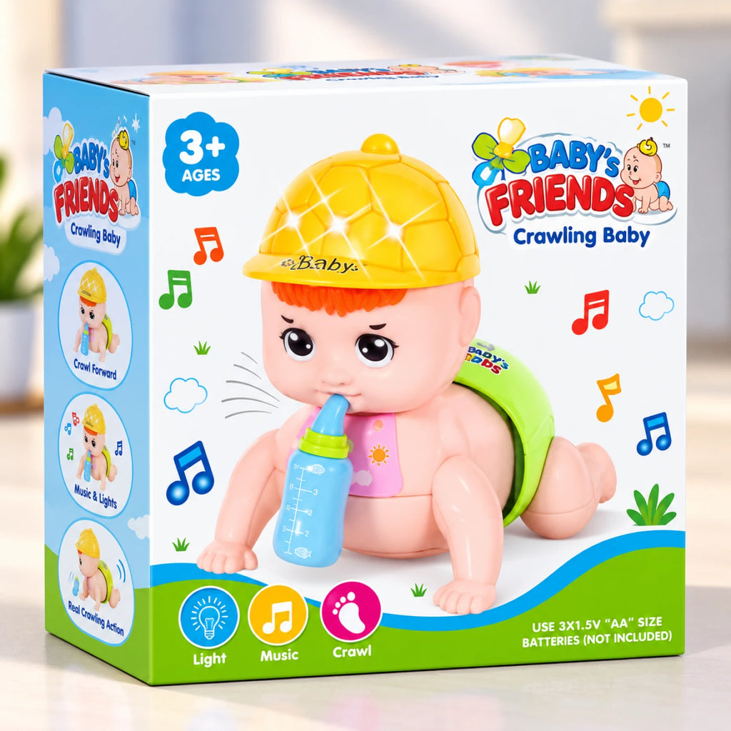 Crawling Baby Toy – Musical Light-Up Crawling Doll