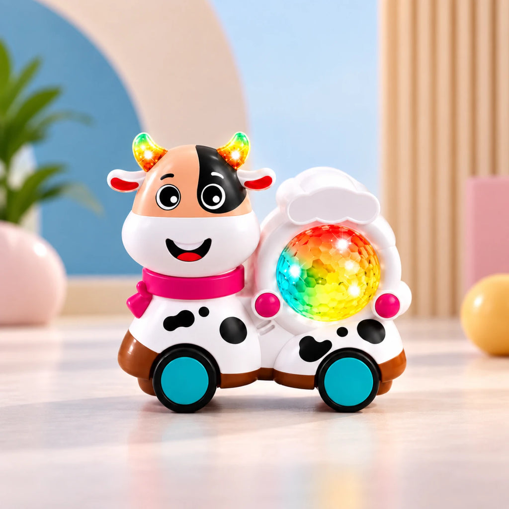 Two-Sided Animal Cow & Sheep – Musical Light-Up Toy