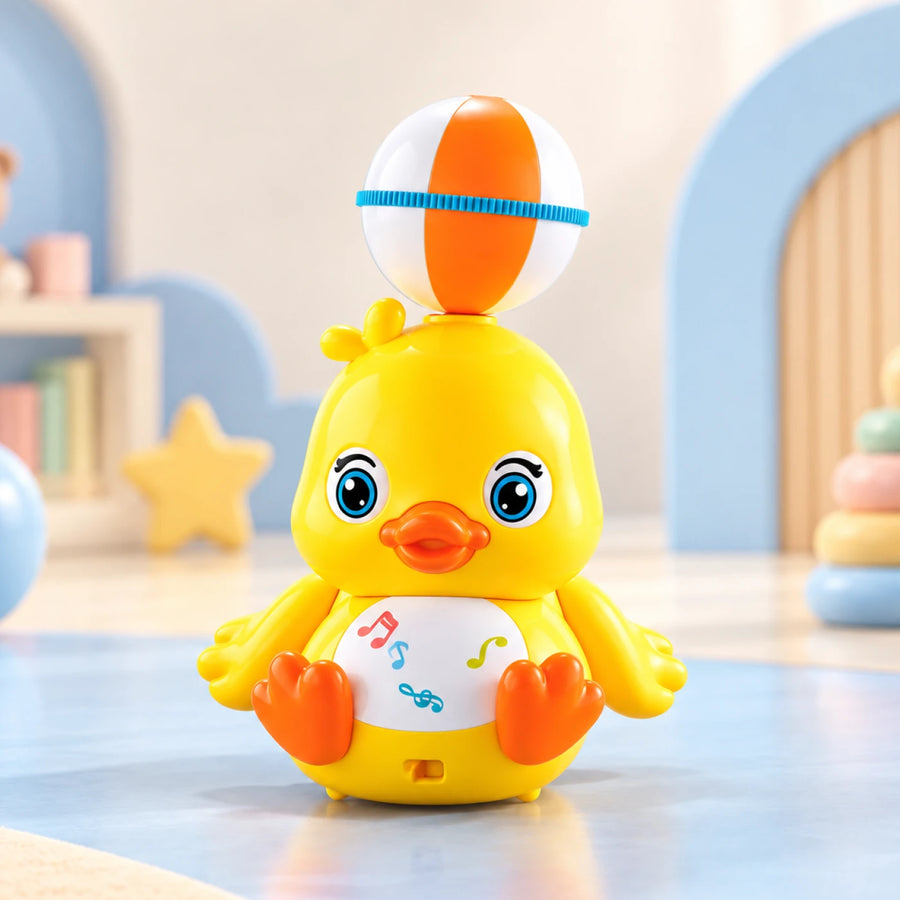 Stunt Head Duck – 360° Rotating Musical Light-Up Toy