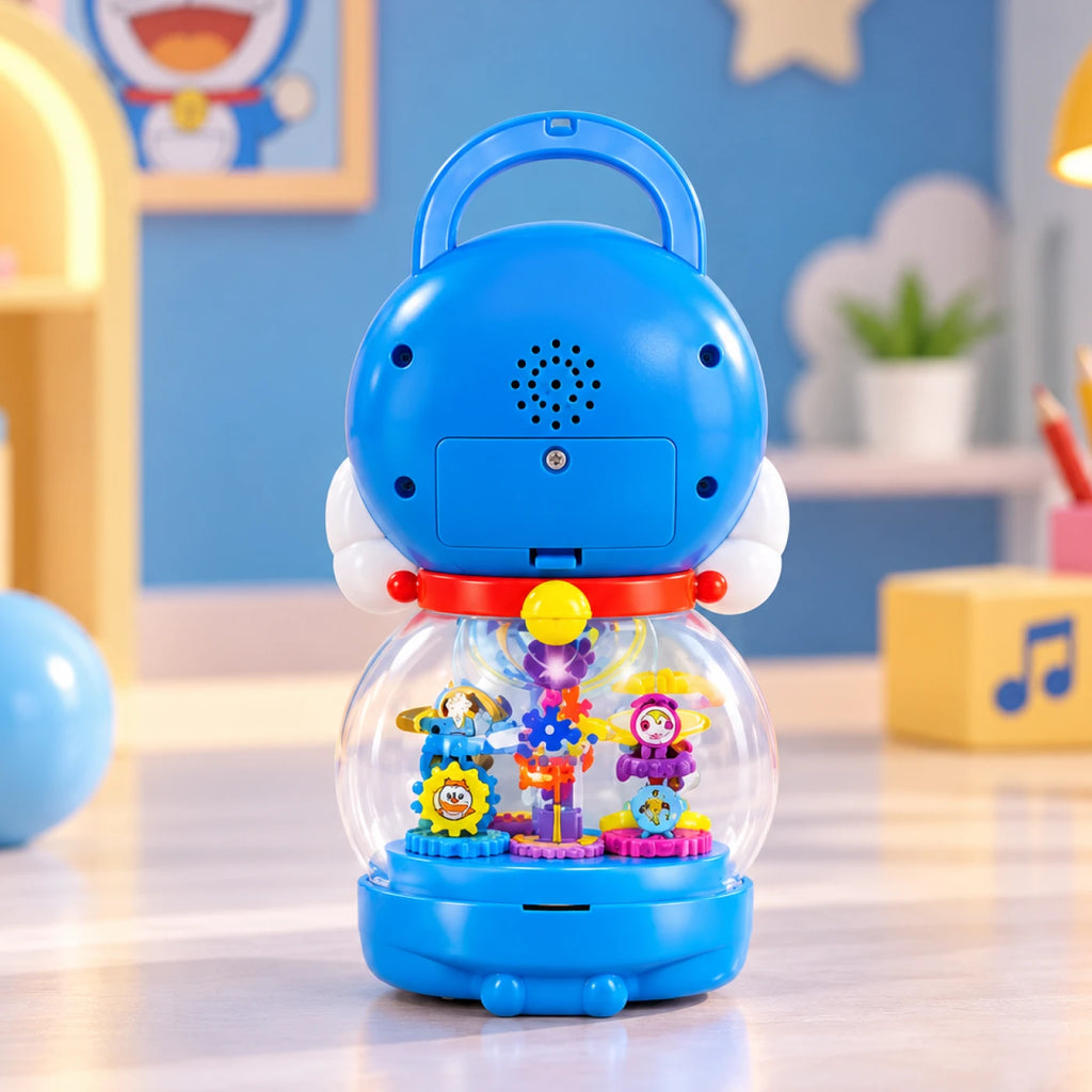 Doraemon Musical Saving Box – Light-Up Rotating Toy