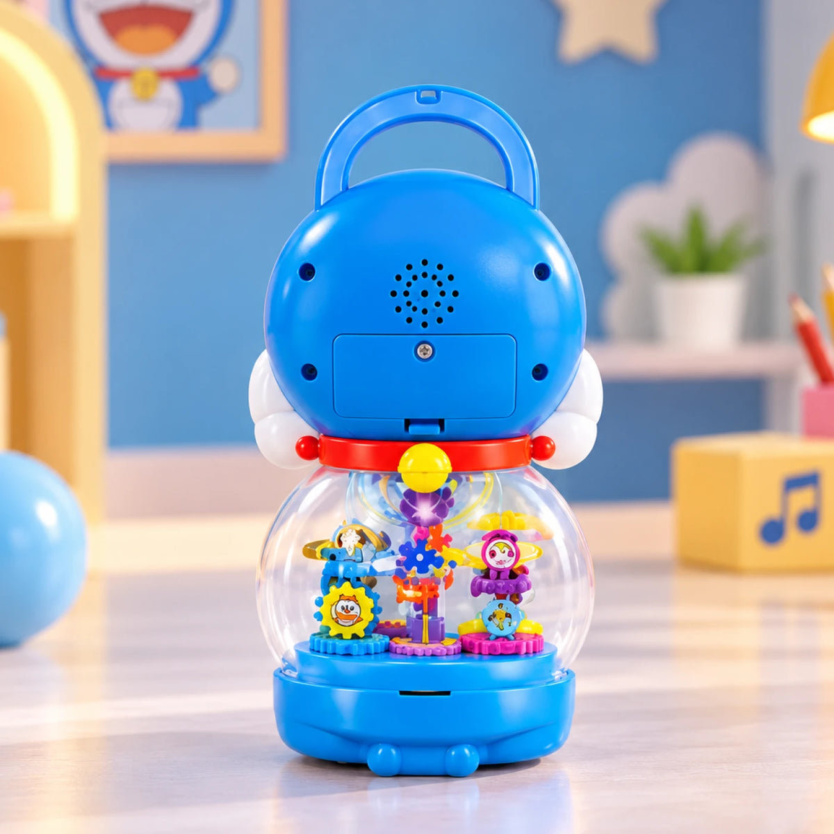 Doraemon Musical Saving Box – Light-Up Rotating Toy