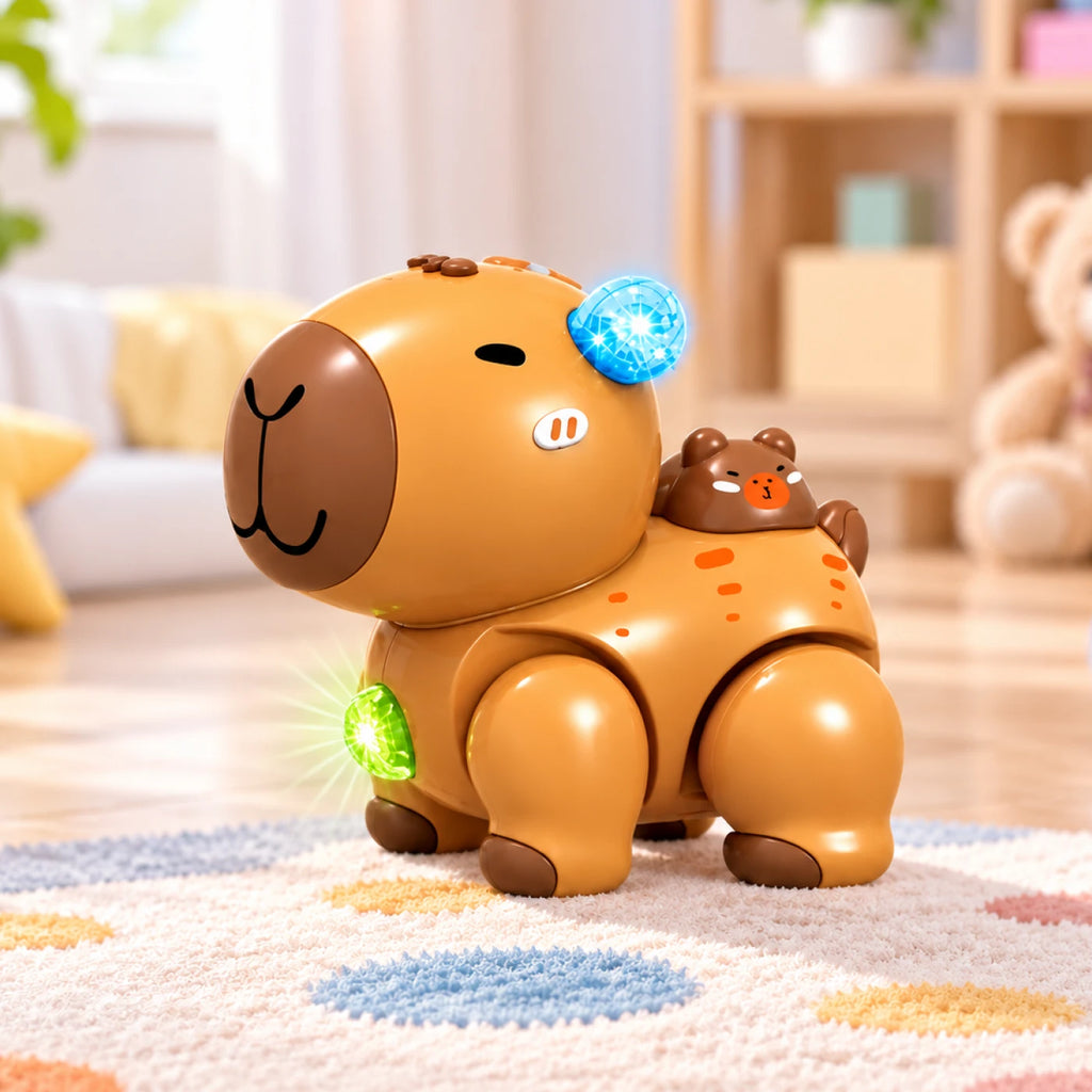 Capybara Interactive Toy – Musical Light-Up Dancing Capybara