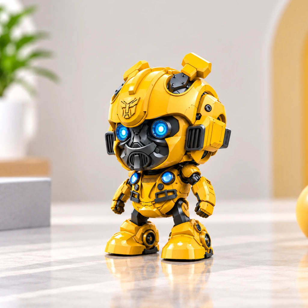 Transforming Bumblebee Robot Toy – Light-Up Dancing Hero Robot