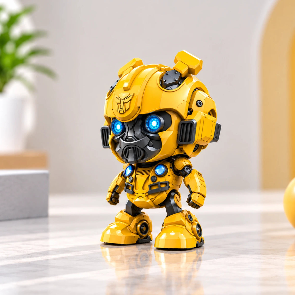 Transforming Bumblebee Robot Toy – Light-Up Dancing Hero Robot