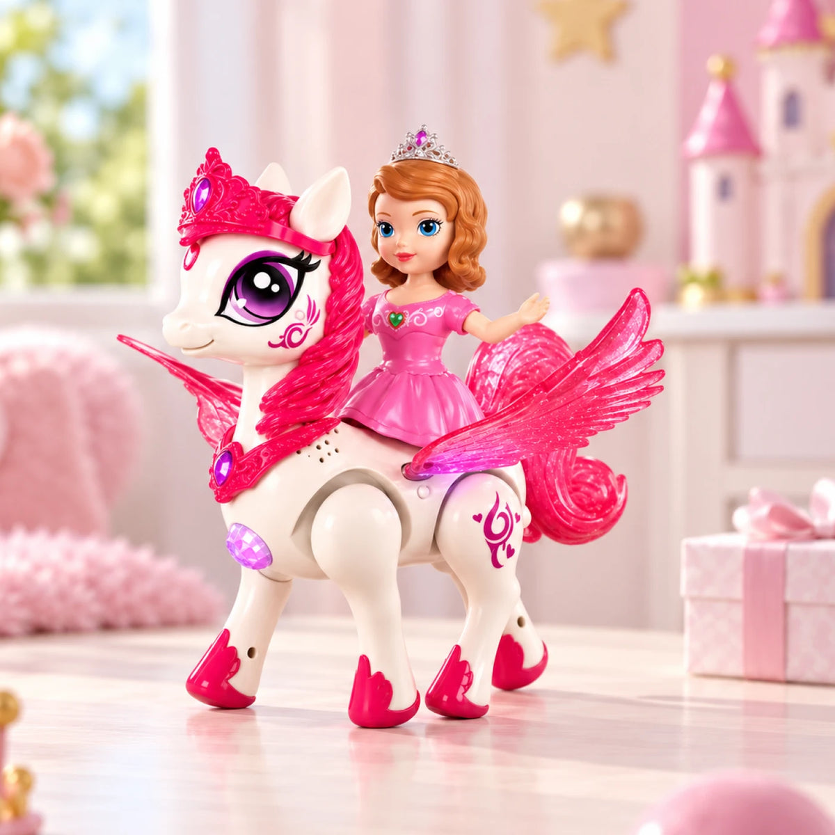 Dream Pegasus Princess Toy – Musical Light-Up Flying Horse
