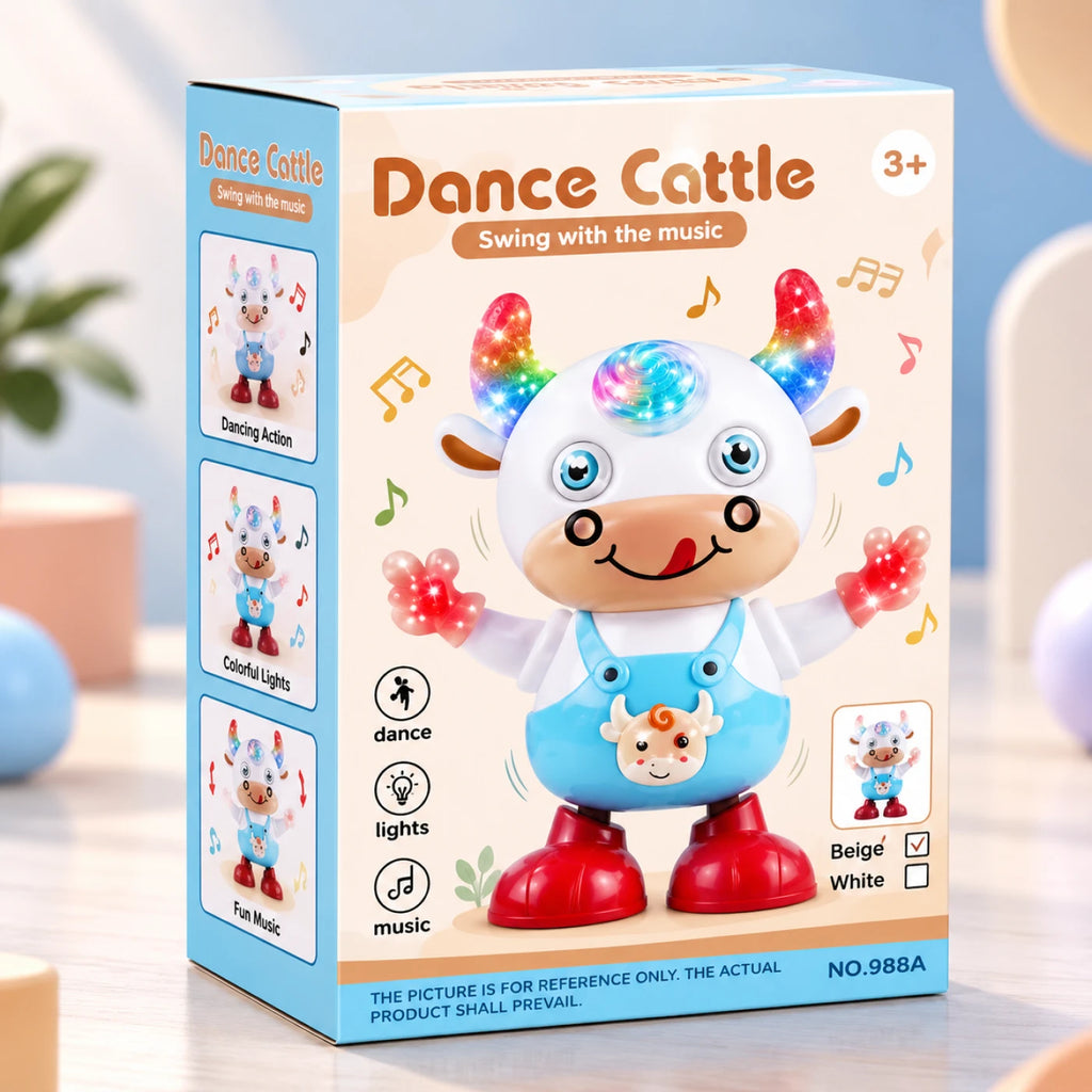 Dancing Cow Toy – Musical Light-Up Walking & Dancing Cow