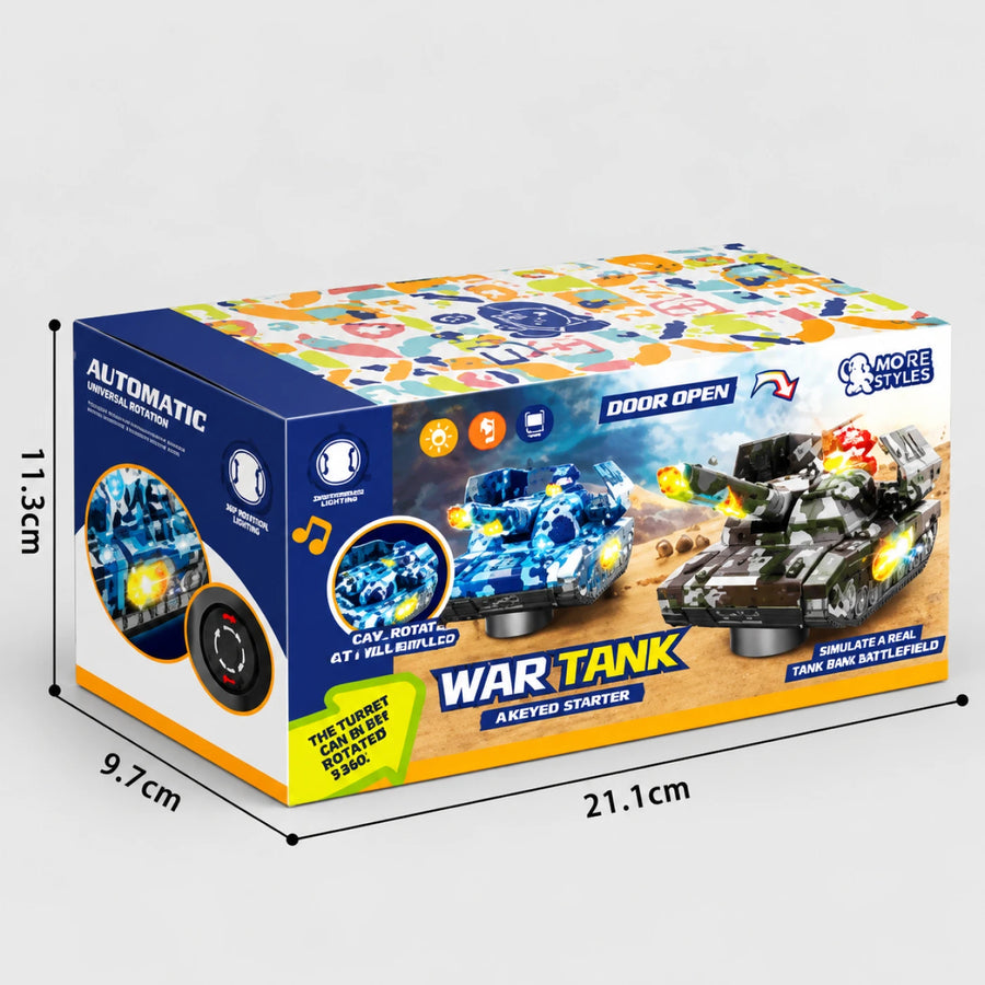 War Tank – Remote Control Military Toy with Lights & Music