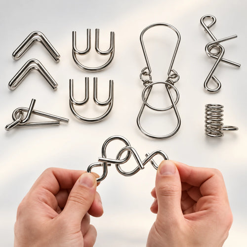 12 Metal Puzzles – Brain Teaser Puzzle Game
