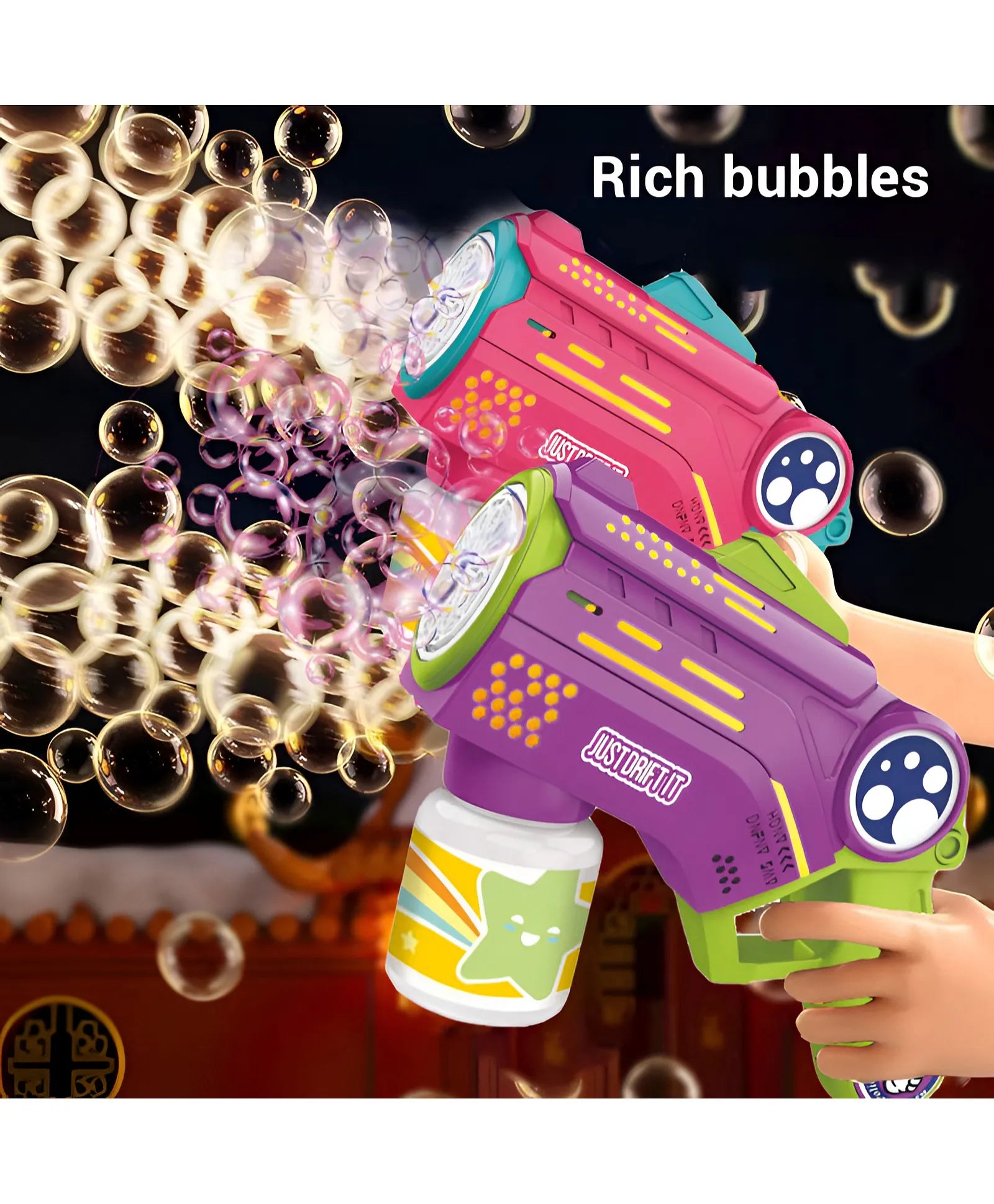 Just Driftit Interstellar 12-Holes Bubble Gun