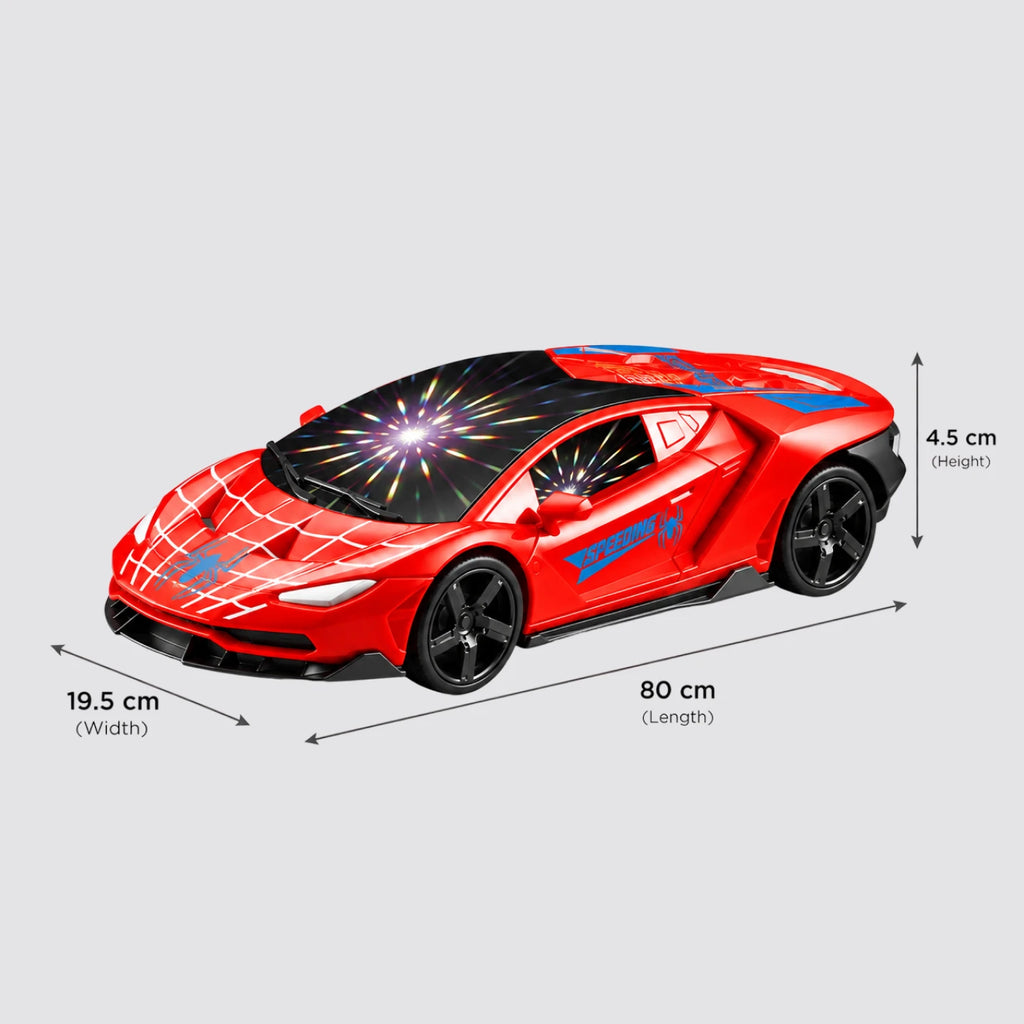 Spider-Man Racing Car – 3D Light & Music Toy