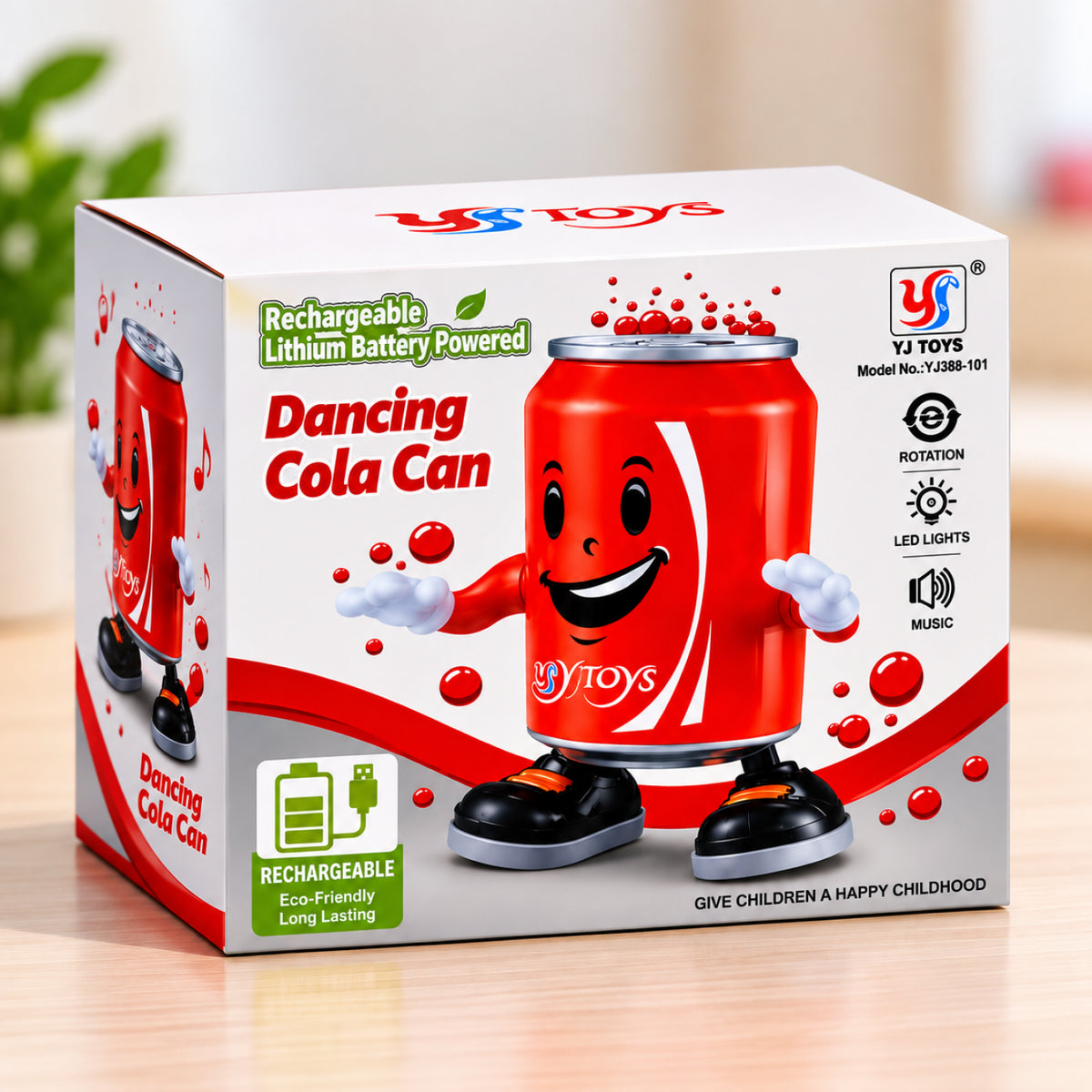 Dancing Cola Can – Musical Light-Up Dancing Toy