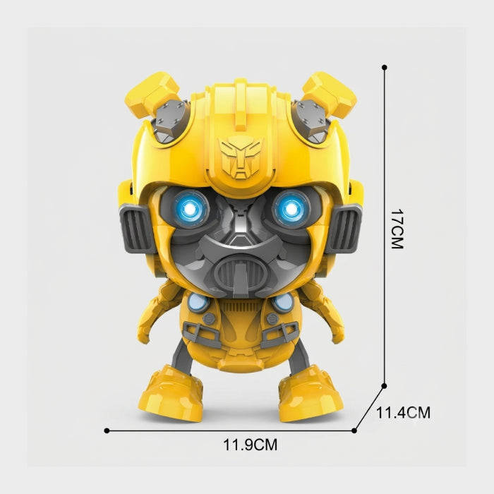 Transforming Bumblebee Robot Toy – Light-Up Dancing Hero Robot