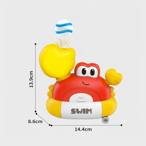 Blow-Up Ball Crab Toy – Musical Light-Up Bubble Blowing Crab