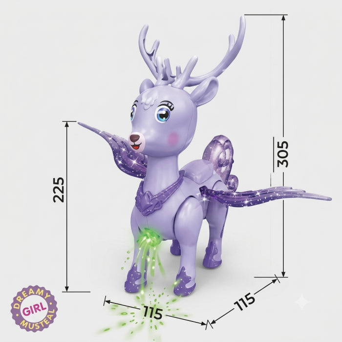 Lovely Deer Toy – Walking Musical Light-Up Dancing Deer