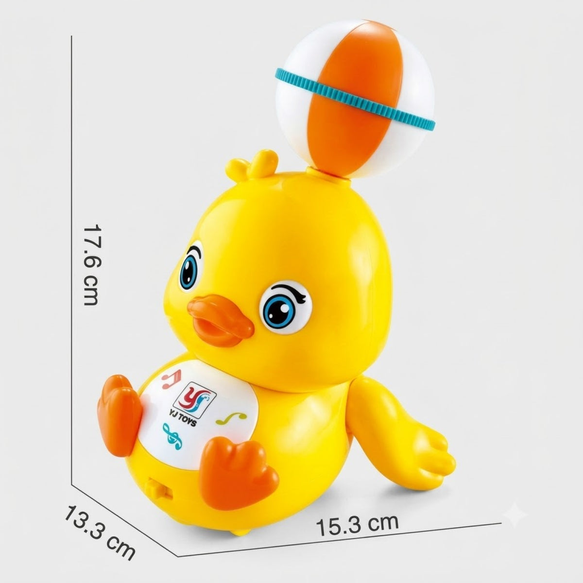 Stunt Head Duck – 360° Rotating Musical Light-Up Toy