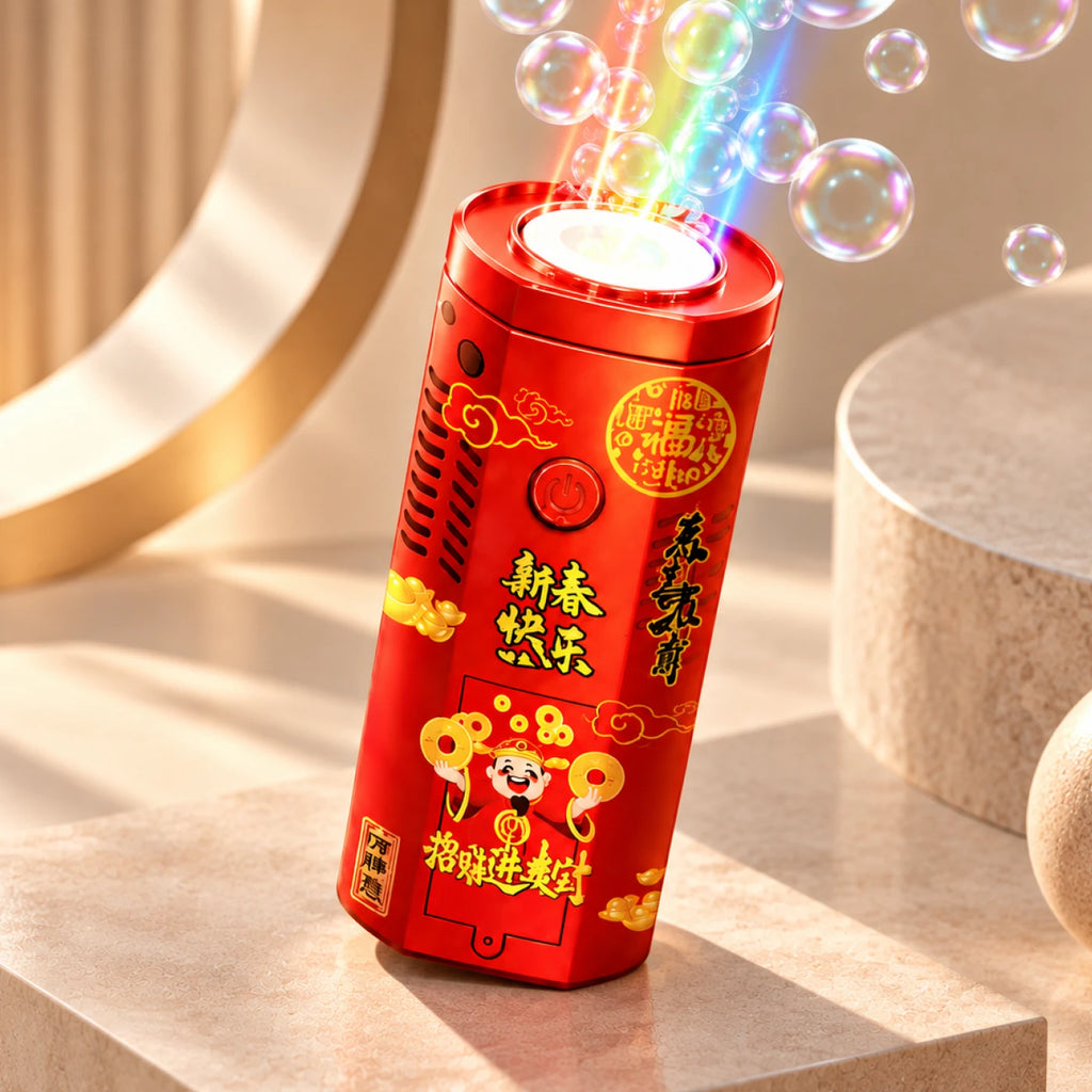 Rechargeable Bubble Machine – LED Bubble Blowing Toy