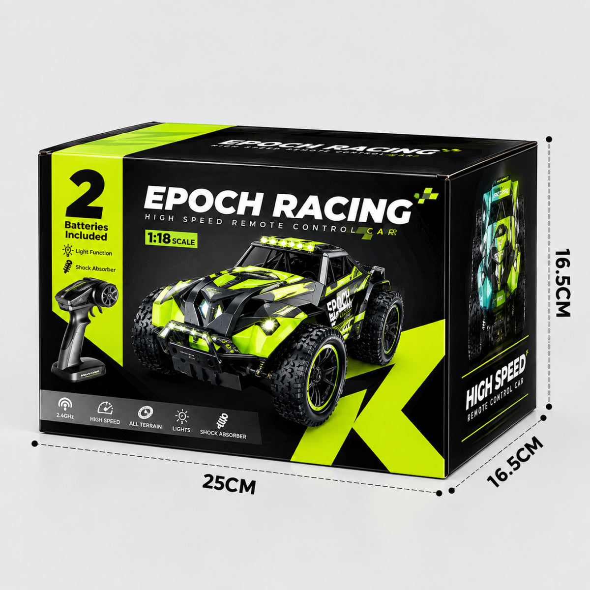 Epoch Racing RC Car – 2.4GHz Remote & App Control