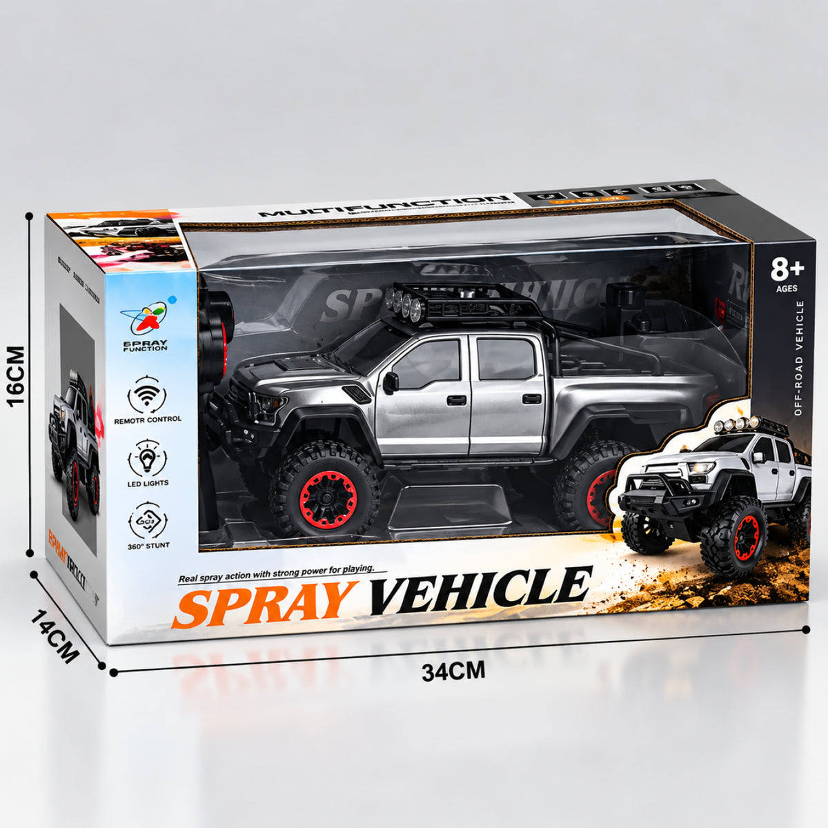Spray Vehicle RC Off-Road Truck – 27MHz Remote Control Toy