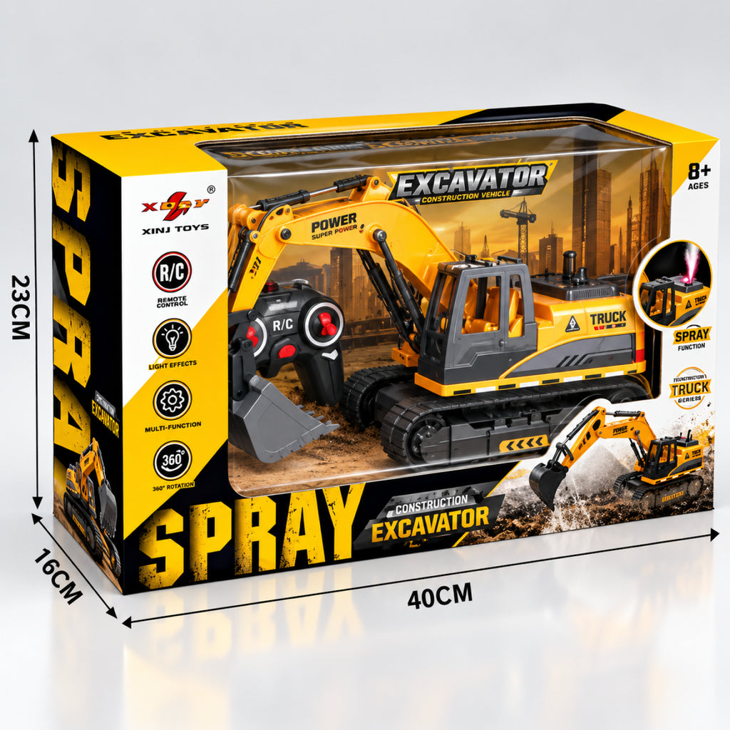 Little Architect RC Excavator – 27MHz Remote Control Construction Toy