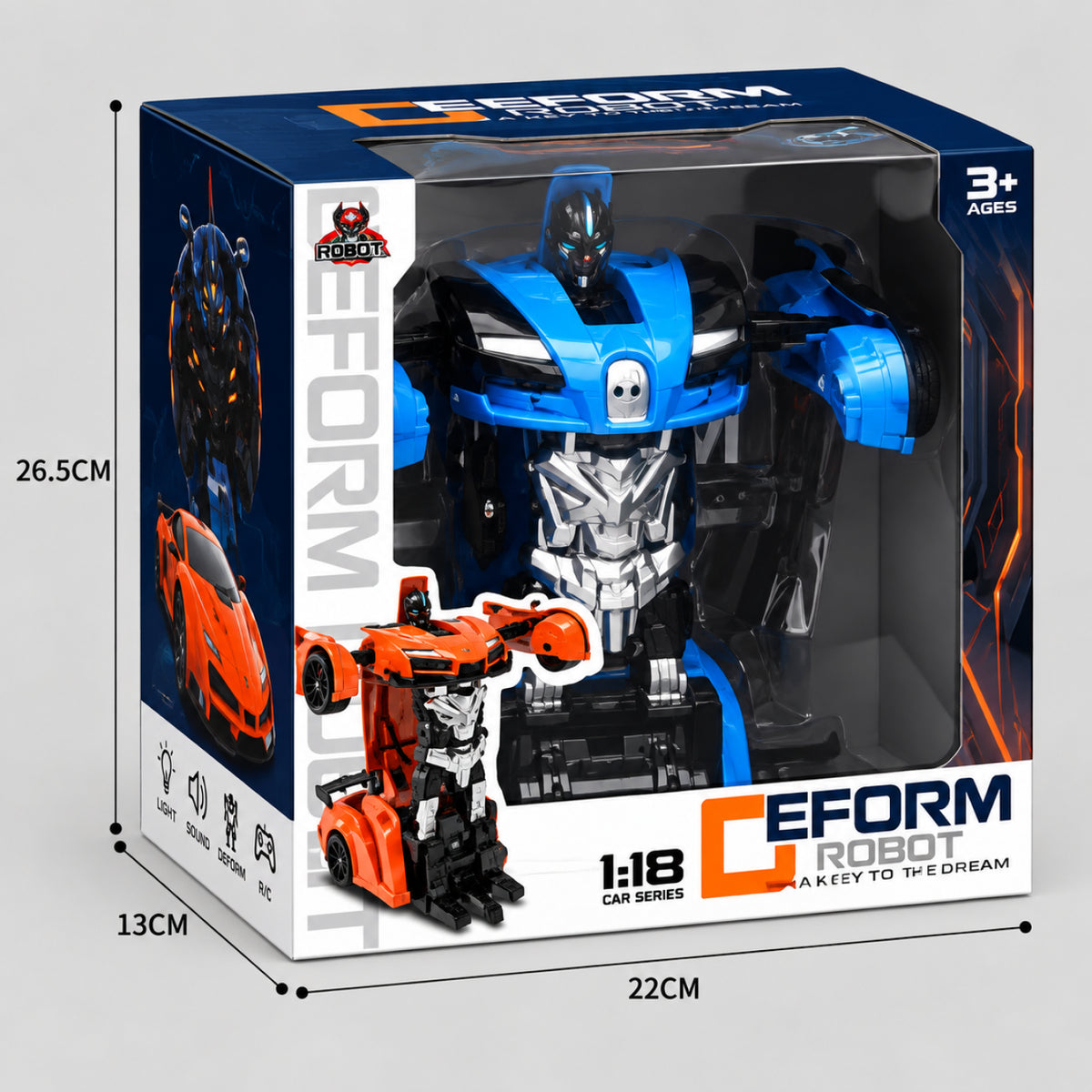 Transforming RC Robot Car – Remote Control Deformation Car