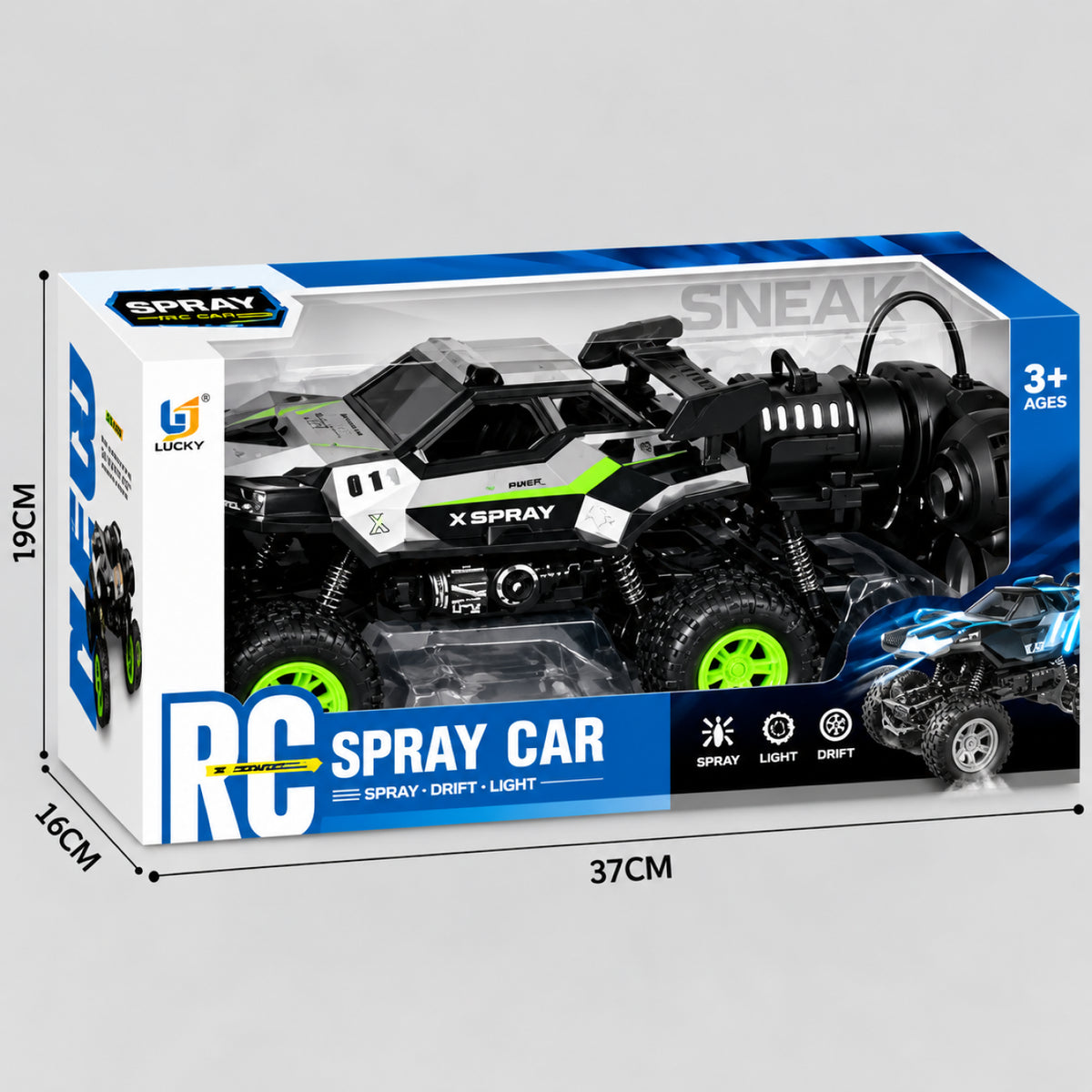 X-Spray RC Off-Road Car – 4WD Remote Control Spray Car