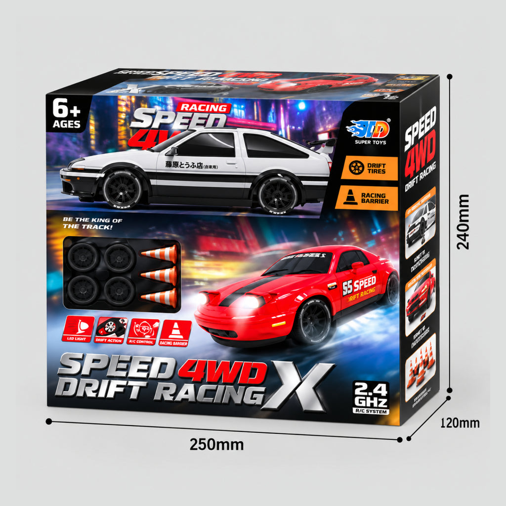 Speed 4WD Drift Racing X – RC Drift Car with Smoke Effect