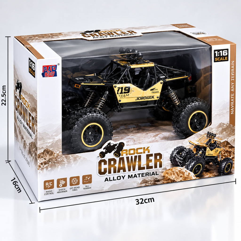 Rock Crawler Big RC Off-Road Car – 1:16 Scale Remote Control Climbing Truck