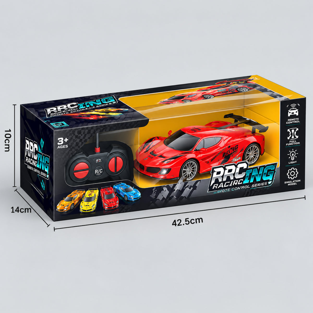 Racing RC Sports Car – 1:16 Scale Remote Control Racing Car with Rechargeable Battery
